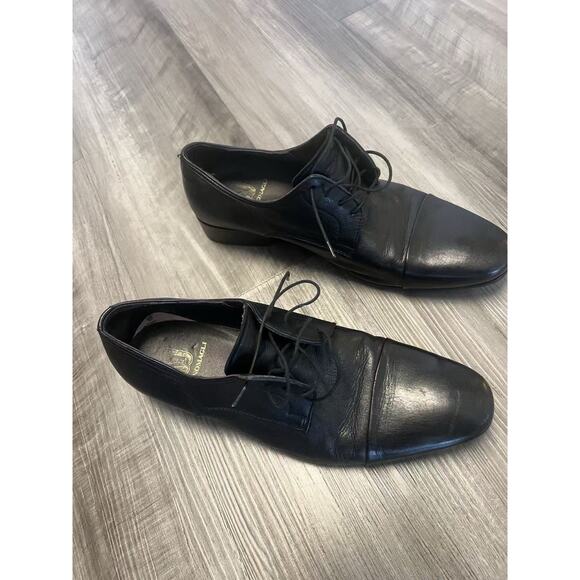 Bruno Magli Mens Black Oxfords & Lace Ups Cap Toe Shoes 7.5 - Handpicked